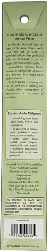 Miniatura 2 de Incienso African Violet Auroshikha Candles & Incense Incienso de 0.35 oz