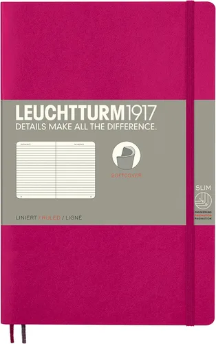 Miniatura 34 de LEUCHTTURM1917 - Cuaderno de tapa blanda de tapa blanda B6+ - 123 páginas numeradas para escribir y escribir en diario (Doted, Sage)