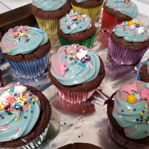 Miniatura 5 de Sentovac Gránulos comestibles de mezcla de unicornio para decorar Gránulos comestibles para cupcakes para tartas, 1 botella de 3.35 onzas / 3.35
