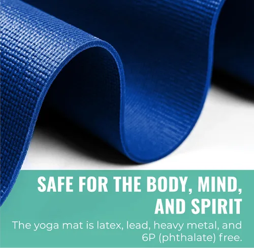 Miniatura 4 de 12 or 16-Pack Value Yoga Mat, 68" x 24" Non Slip Exercise Mat, 3mm Thick Gym Mat, Bulk Non Toxic Yoga Mats for Schools and Studios