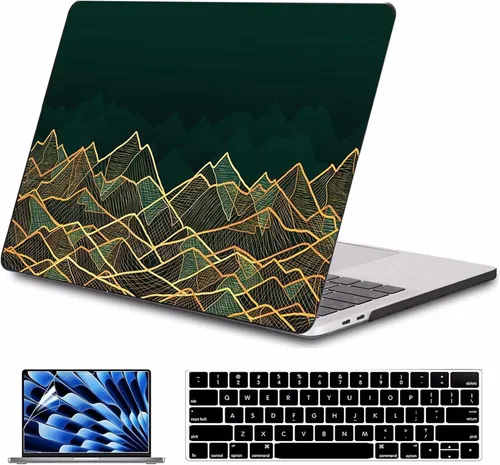 Miniatura 9 de Funda para MacBook Air de 15 pulgadas A3241 A3114 A2941 (versión 2023 2024 2025) – Carcasa rígida protectora a presión para MacBook Air de 15.3