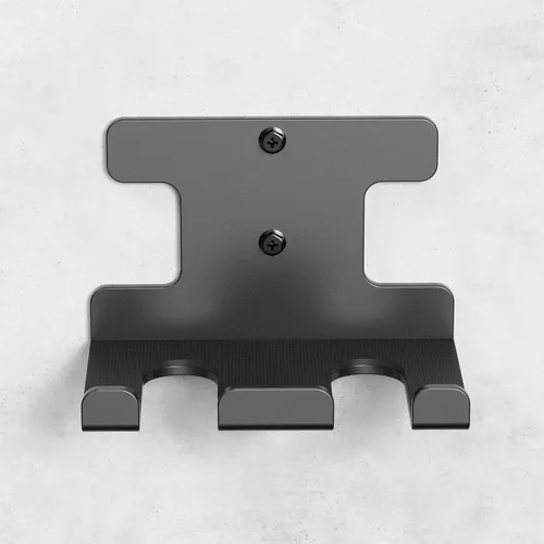 Miniatura 7 de Soporte de barra para barra de montaje en pared, soporte de almacenamiento para barra olímpica, para el hogar, comercial, garaje y gimnasio Soporte