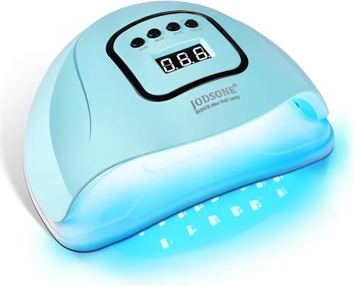 Miniatura 10 de JODSONE Lámpara de uñas U V rosa para esmalte de uñas de gel Luz de manicura con 4 temporizadores y sensor automático Secador de uñas Luz LED