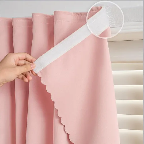 Miniatura 28 de Cortinas autoadhesivas, sin taladrar, sin varilla, cortinas opacas fáciles de instalar para persianas de ventana, dormitorio
