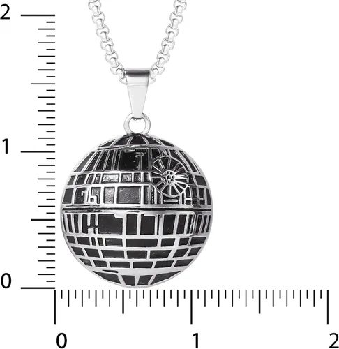 Miniatura 4 de Star Wars Stainless Steel Necklaces for Men, Character Pendant Designs, 22" Box Chain