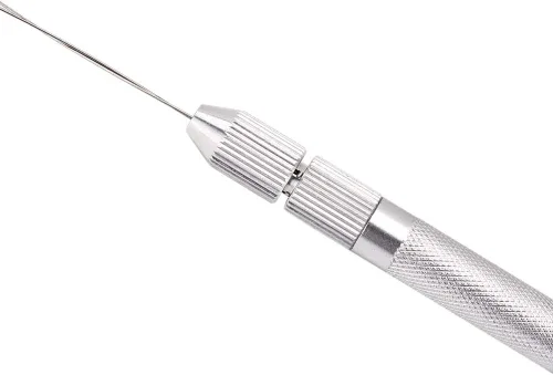Miniatura 9 de 5 agujas de bucle de extensión de cabello, mango de aluminio, herramienta de gancho para tirar de enhebrador y herramienta de dispositivo