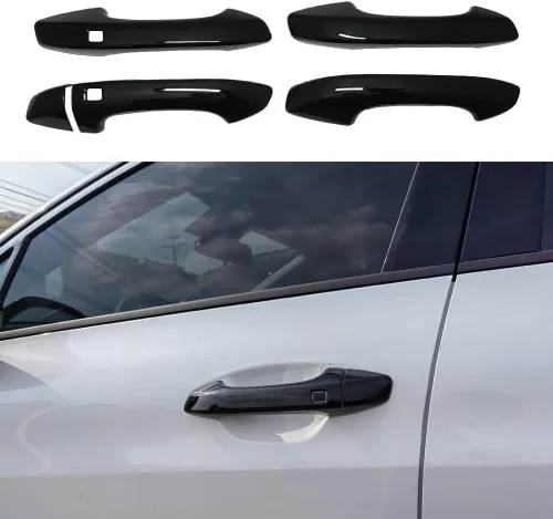 Miniatura 10 de AOKIO Cubierta de Manija de Puerta Exterior de Fibra de Carbono en Estilo ABS para Kia K5 2020 2021 2022 2023 2024 2025 con Llavero Inteligente
