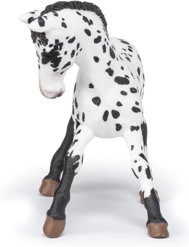 Miniatura 4 de Papo - Figura realista de potro negro Appaloosa - A partir de 3 años - Colección de caballos y ponis - Mundo ecuestre creativo - Juguete de idea