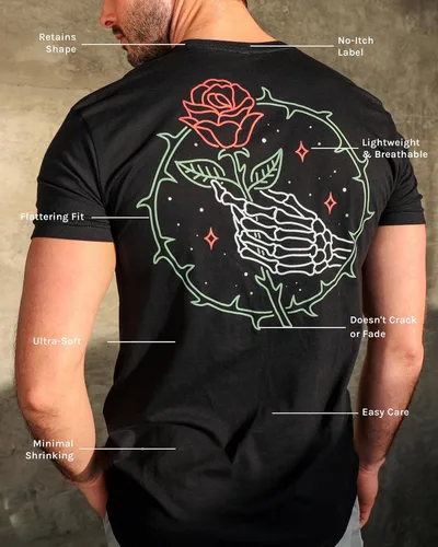 Miniatura 3 de INTO THE AM - Camisetas gráficas para hombre, frescas, ligeras, entalladas, diseño estampado de naturaleza, talla S a 4XL
