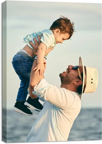 Miniatura 8 de Lienzo enmarcado personalizado con tus fotos, impresiones fotográficas personalizadas sobre lienzo, arte de pared para decoración del hogar
