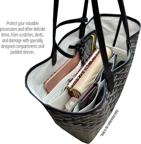 Miniatura 8 de Organizador de bolsas para St Louis PM Organizador de bolsas St Louis GM Tote Bag Inserto hecho a mano 0.118 in Fieltro Premium Snug Robusta