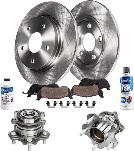 Miniatura 103 de Detroit Axle - Rotores de freno para Chrysler 200 2015 2016 2017, Rotores de freno de disco de reemplazo: 12.01" pulgadas delantero y 10.95