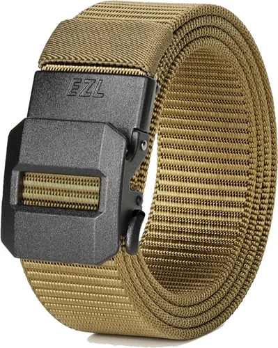 Miniatura 10 de EZL Men's Ratchet Tactical Belt, 1.5" Nylon Web Work Belt with Automatic Slide Buckle, Adjustable Trim to Fit