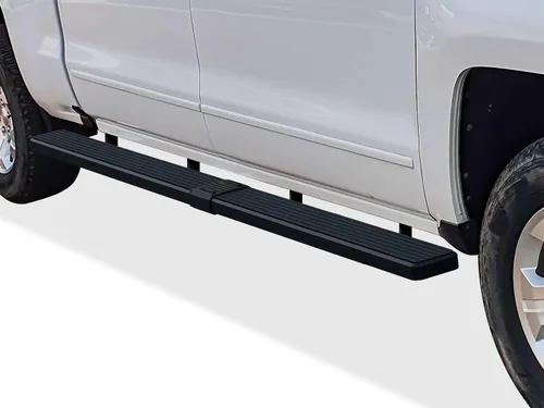 Miniatura 8 de APS Estribos de Acero Inoxidable 304 (Plata Pulida 6 pulgadas) Barras Nerf Compatibles con Chevy Silverado GMC Sierra 1500 2007-2018 y 2500 HD 3500