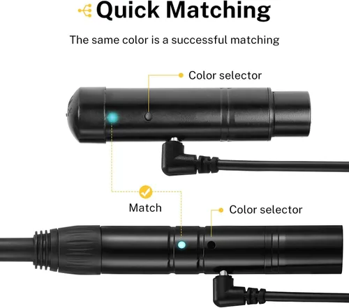 Miniatura 4 de Donner DMX512 Controlador inalámbrico Dfi DJ 2.4G DMX inalámbrico 7 receptores versión corta con cúpula de luz y 1 transmisor control de iluminación