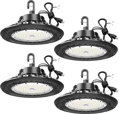 Miniatura 10 de UFO LED High Bay Light 200W 30000LM 5000K DLC/ETL Listed Luces comerciales 150LM/W 0-10v Dimmable Alta Bahía LED Luz IP65 Almacén Taller 6' Cable