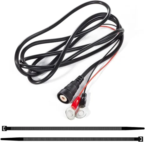 Miniatura 2 de Cable de alimentación de escudo eléctrico de 4.6 pies para casco con calefacción, cable de alimentación para visera