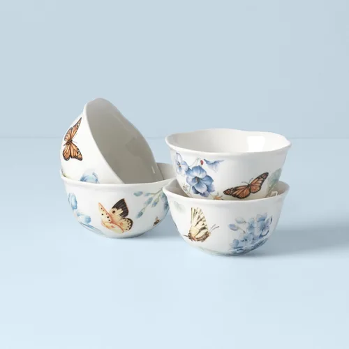 Miniatura 6 de Lenox 833415 Butterfly Meadow Blue - Juego de cuencos para postre (4 piezas)