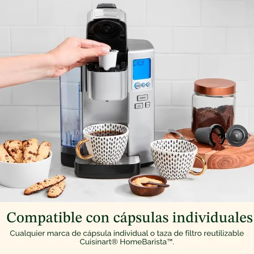 Miniatura 3 de Cuisinart Cafetera, Servicio Individual Depósito de 72 Onzas Máquina de Café de Cápsulas, Preparación Programable y Dispensador de Agua Caliente, 3