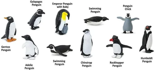 Miniatura 3 de Safari Ltd. Penguins - Bolsa a granel – Juego de pingüinos de juguete en miniatura – Colección de 48 piezas para niños, niñas y niños a partir de 3