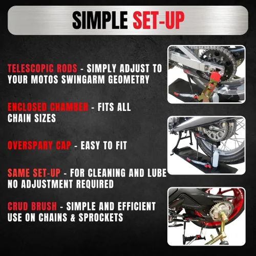 Miniatura 7 de Moto Chain-Mate - ¡El mejor kit de limpieza y lubricación de cadenas de motocicleta!