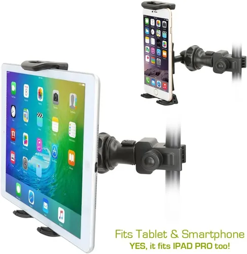 Miniatura 2 de AccessoryBasics EasyAdjust soporte para micrófono de platillo, apto para Apple iPad PRO Air Mini Samsung Galaxy Tab Surface Pro/Book y teléfonos