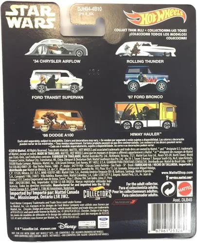 Miniatura 7 de Hot Wheels 1:64 Escala Ralph McQuarrie Star Wars Diecast Mdoel Car Set de 6 coches - DLB45-956F