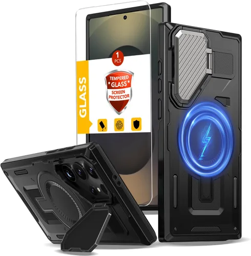 Miniatura 12 de Funda magnética para Google Pixel 9A compatible con cargador inalámbrico MagSafe, para Pixel 9A, funda de teléfono integrada de 360 °, con 2