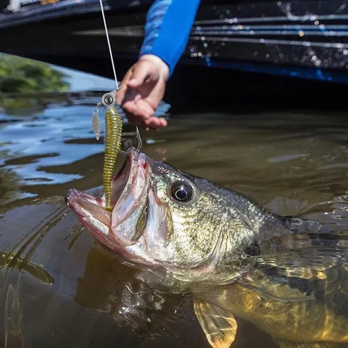 Miniatura 9 de Juego de cabezas de plantilla de pesca, 15/20 piezas de anzuelos de cabeza de plantilla de pesca Underspin jig Heads Jig Hook Lure con cabeza