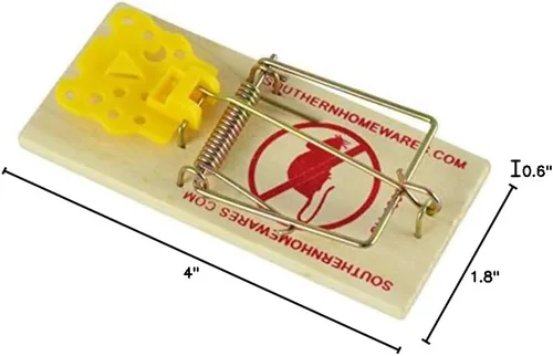 Miniatura 4 de Southern Homewares SH-10094-8PK - Trampa para ratones con forma de queso, paquete de 8 unidades, con expansión, color marrón