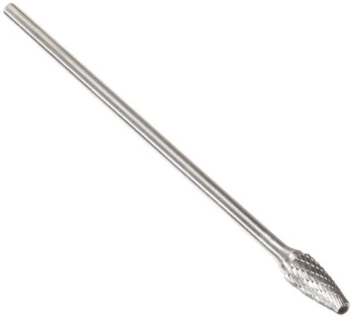 Miniatura 41 de Drill America SA-1 Rebaba de carburo/lima giratoria cilíndrica de doble corte para amoladora de troquel de 1/4" de diámetro x 5/8" de longitud