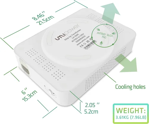 Miniatura 4 de Umi 110 V a 220 V Convertidor de voltaje Step up LX Series de computadora