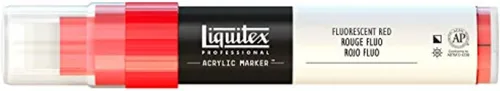 Miniatura 27 de Rotuladores de pintura Liquitex Professional, de punta ancha, Verde fosforescente, 8mm Verde fluorescente
