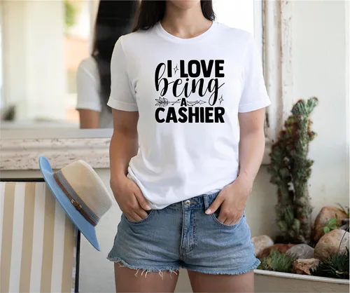Miniatura 2 de SEC Apparel Parches termoadhesivos para cajero con apliques de transferencia para camisetas, ropa de tela (calcomanía de cajero 4)