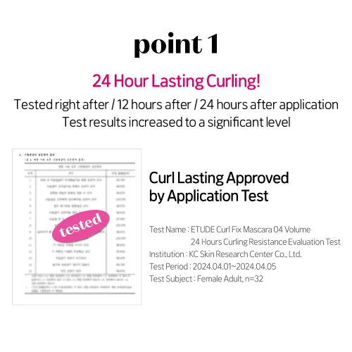 Miniatura 5 de ETUDE Máscara Curl Fix Volumen 1+1 Set, Máscara para Pestañas, Rizos Fuertes, Larga Duración, Impermeable, Ligera, Maquillaje Coreano, Belleza