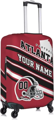 Miniatura 2 de Fundas de equipaje personalizadas con nombre y número, funda de maleta lavable elástica personalizada para equipaje, Atlanta