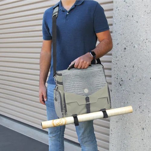 Miniatura 6 de ENHANCE Bolsa de viaje para DND Edición Coleccionista, bolsa compatible con Dungeons and Dragons, soporte para alfombrilla de batalla, bolsillos