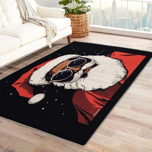 Miniatura 52 de Alfombra de oso de 2 x 3 pies, alfombra de Navidad para entrada, sala de estar, dormitorio, alfombra de animales salvajes, decoración de habitación