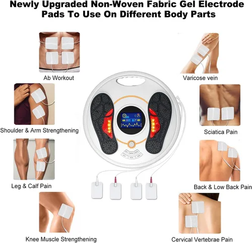 Miniatura 5 de OSITO Estimulador de circulación de pies, mejora la circulación del pie, masajeador de pies EMS y máquina de terapia corporal, alivia el dolor