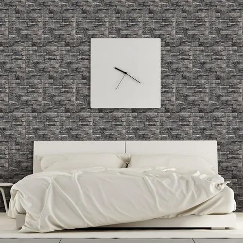 Miniatura 7 de Tinlade 30 piezas 28.81 pies cuadrados Paneles de pared 3D para despegar y pegar, papel tapiz de ladrillo de espuma autoadhesivo, paneles de pared