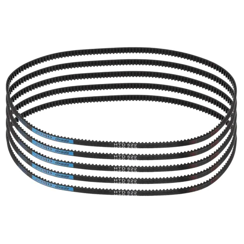 Miniatura 53 de uxcell 4pcs HTD-3M correa dentada de goma 60 dientes, 7.087 in de longitud de paso x 0.236 in de ancho x 0.094 in de altura, correa de distribución