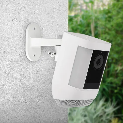 Miniatura 5 de Soporte de anillo para cámara de emergencia, ángulo ajustable para interior/exterior para anillo de foco con cable, anillo de foco de batería