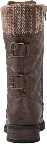 Miniatura 5 de GLOBALWIN Botines de tacón bajo con cordones para mujer