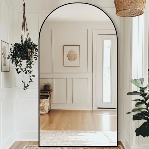 Miniatura 50 de Antok Espejo de Cuerpo Entero, Espejo de Piso de 58"x18" con Soporte, Espejos Montados Colgantes para Dormitorio, Sala de Estar, Vestidor, Comedor