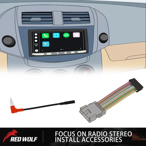 Miniatura 6 de RED WOLF Arnés de cableado estéreo de repuesto para 1988-2002 GM Chevrolet GMC Buick Cadillac Radio Cable Harness Antena Adaptador Adaptador Kit