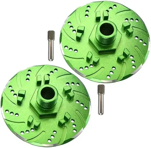 GPM Para Arrma 1/7 INFRACCIÓN 6S BLX/INFRACCIÓN V2 6S BLX Actualización Piezas Aluminio +0.236 in Hex Con Disco De Freno Con Forro Plateado - Juego
