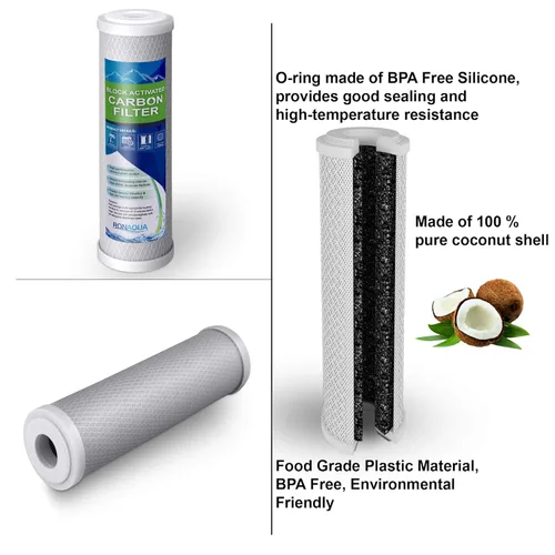 Miniatura 4 de Ronaqua Unidad de purificación de agua, polipropileno, elimina eficazmente arena, limo, sedimento, óxido, reduce el sabor, el olor a cloro, fácil