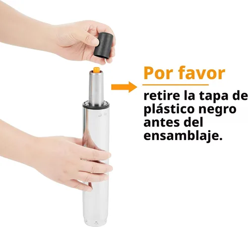 Miniatura 5 de Yaheetech - Sillas de escritorio blancas con ruedas/reposabrazos, silla de oficina moderna de piel sintética, respaldo medio ajustable, silla Blanco