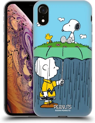 Miniatura 388 de Head Case Designs Funda de gel con licencia oficial de Peanuts Snoopy & Woodstock Halfs and Laughs [protección de grado militar] compatible