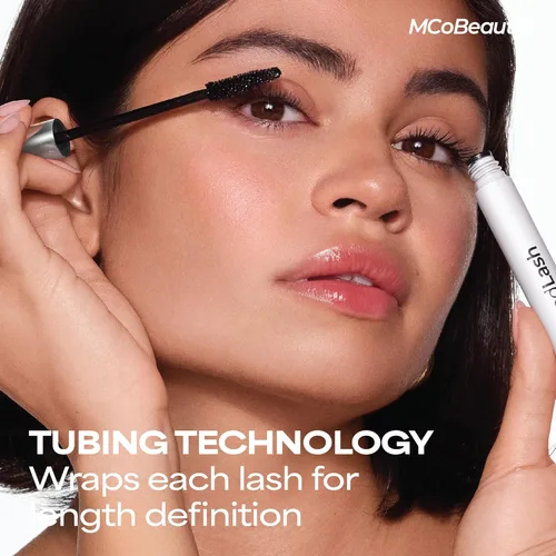 Miniatura 6 de MCoBeauty XtendLash - Máscara de pestañas de tubos, color negro, alargamiento tubular, volumen y rizo, pestañas de alta definición, resistente al